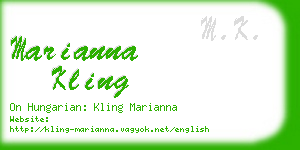 marianna kling business card